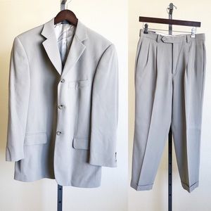 Banana Republic Beige Italian Wool Suit